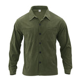 Corduroy Single-Breasted Slim Jacket For Men